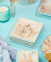 Certified International Escape to the Sea 4-Pc. Salad Plates, Service For 4