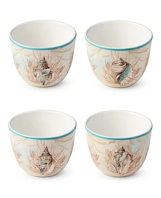 Certified International Escape to the Sea Ice Cream 4-Pc. Bowls, Service For 4