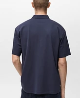 Mango Men's Regular-Fit Cotton Polo Shirt