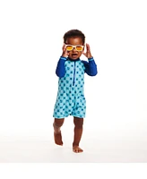 Andy & Evan Baby Boys Beach Theme Swim Romper w/Hat
