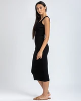 Pietro Brunelli Milano Women's Sleeveless Square Neck Super Stretch Belle Dress