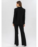 Pietro Brunelli Maternity Tailored Linen Mix Textured Harper Blazer