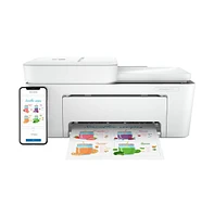 DeskJet 4158e Plus Wireless Color Inkjet Printer Print Scan Copy Mobile Printing 6 Months Instant Ink Home & Office White + Uax 4K Hdmi 2.0 Cable + Cp