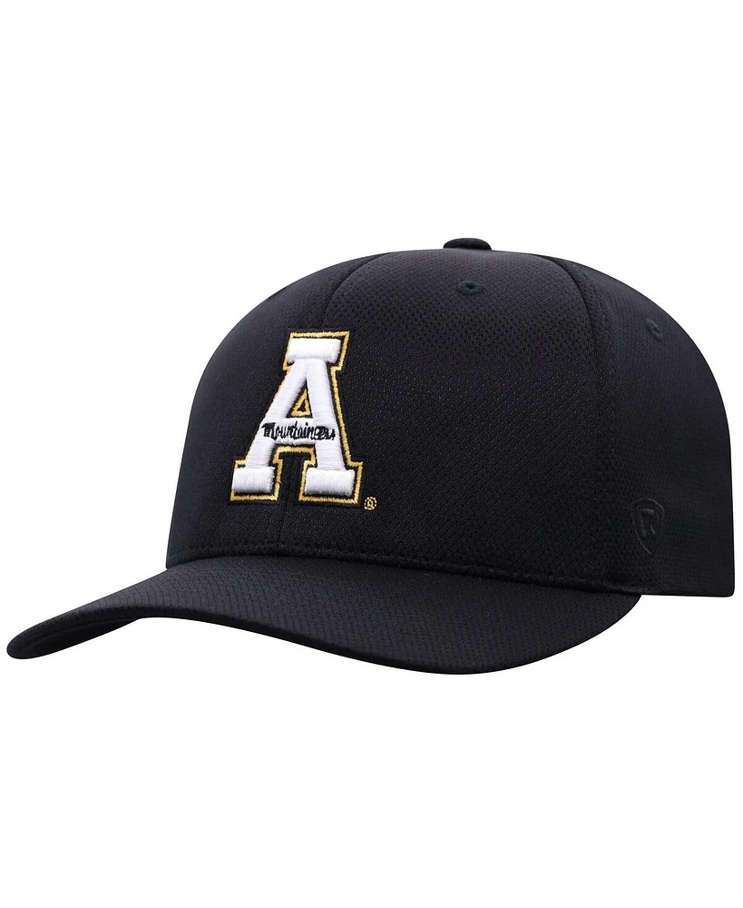 Top of the World Men's Black Appalachian State Mountaineers Reflex Flex Hat