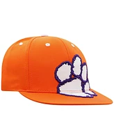Top of the World Big Boys and Girls Orange Clemson Tigers Oversized Logo Snapback Hat