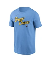 Nike Men's Nestor Cortes Navy Milwaukee Brewers Fuse Name Number T-Shirt