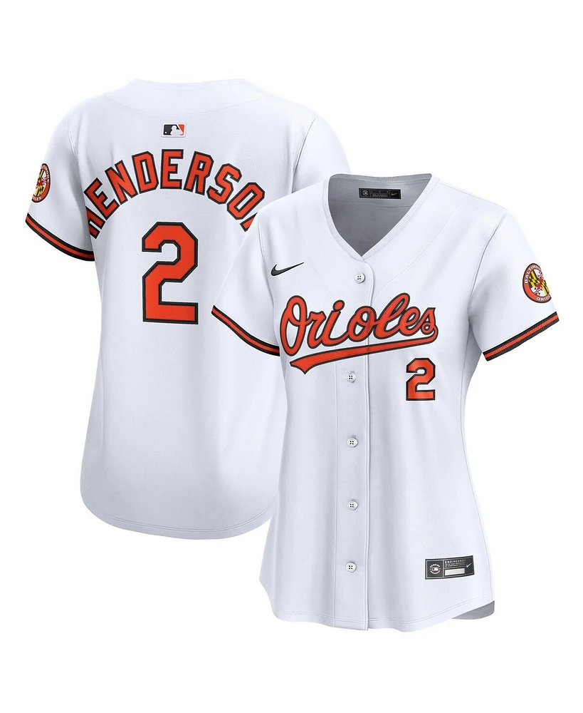 Nike Women's Gunnar Henderson White Baltimore Orioles Home Limited Player Jersey