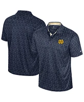 Colosseum Men's Navy Notre Dame Fighting Irish Sublimated Golf Polo Shirt