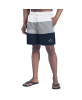 G-iii Sports by Carl Banks Men's White/Gray Dallas Cowboys Sunrise Volley Swim Shorts