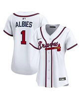 Nike Women's Ozzie Albies White Atlanta Braves Home Limited Player Jersey