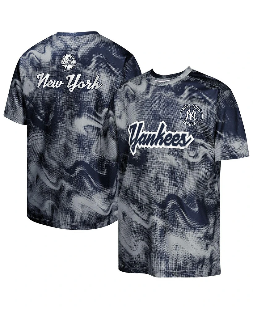 Outerstuff Big Boys and Girls Navy/Gray New York Yankees Pinch Hitter T-Shirt
