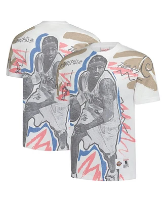 Mitchell & Ness Men's Allen Iverson White 2000 Nba All-Star Game Showstopper T-Shirt