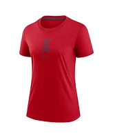Nike Women's Red Los Angeles Angels Authentic Collection Early Work Tri-Blend T-Shirt