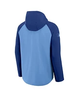 Nike Men's Light Blue/Royal Kansas City Royals Authentic Collection Raglan Performance Full-Zip Jacket
