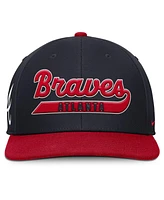 Nike Men's Navy/Red Atlanta Braves Pro Performance Snapback Hat