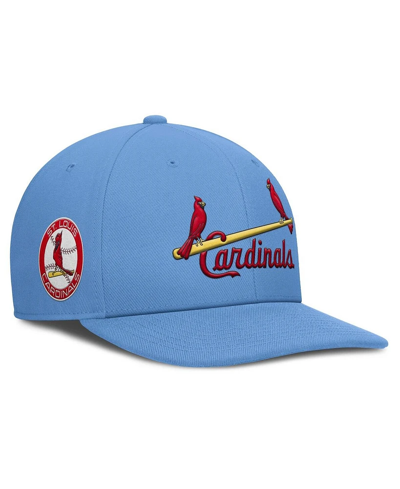 Nike Men's Light Blue St. Louis Cardinals Pro Performance Snapback Hat