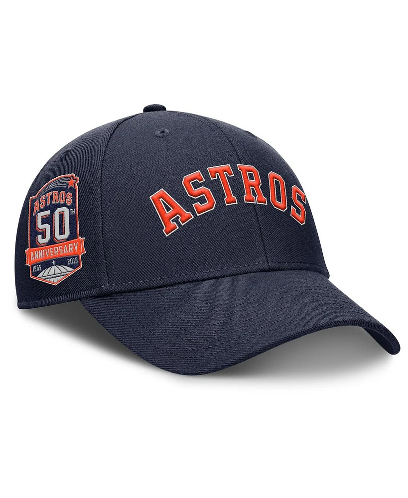 Nike Men's Navy Houston Astros Rise Gaberdine Adjustable Hat