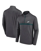 Fanatics Men's Midnight Green Philadelphia Eagles Head-to-Head Quarter-Zip Top