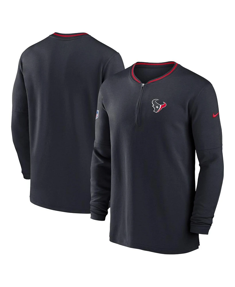 Nike Men's Black Houston Texans Coach Half-Zip Sweatshirt