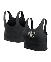 Nike Women's Black Las Vegas Raiders Performance Longline Sports Bra