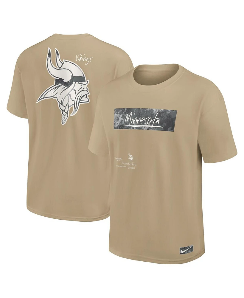Nike Men's Tan Minnesota Vikings Statement Max90 T-Shirt