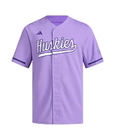 Adidas Men's Purple Washington Huskies Replica Baseball Jersey