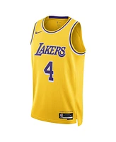 Nike Men's and Women's Dalton Knecht Gold Los Angeles Lakers Swingman Jersey