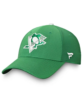 Fanatics Men's Kelly Green Pittsburgh Penguins Authentic Pro St. Patrick's Day Flex Hat