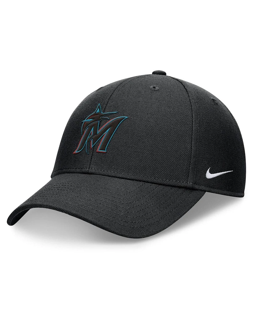 Nike Men's Miami Marlins Club Performance Adjustable Hat