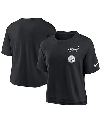Nike Women's Black Pittsburgh Steelers Performance Pocket T-Shirt