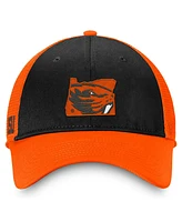 Top of the World Men's Black/Orange Oregon State Beavers Origin Trucker Adjustable Hat
