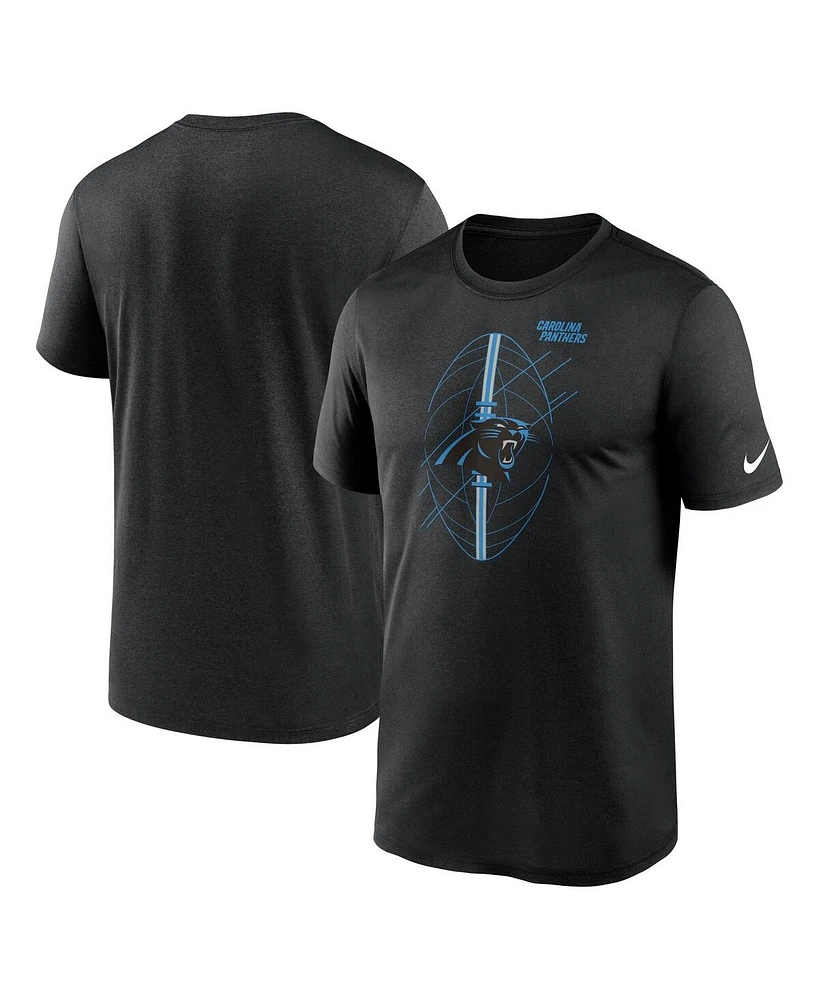 Nike Men's Black Carolina Panthers Big Tall Legend Icon Performance T-Shirt