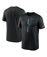 Nike Men's Black Carolina Panthers Big Tall Legend Icon Performance T-Shirt