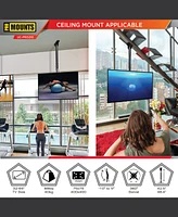 ProMounts Premium Ceiling Tv Mount Fits Most 24-55 inch, Holds 110 lbs