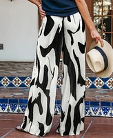 Cupshe Women's Posh Pleat Abstract Pants