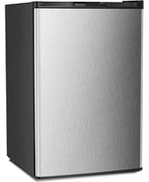Cowsar Upright Freezer 3.0 Cu.ft, Compact Mini Freezer with Reversible Single Door, Temperature Control, Removable Shelves, Small freezer Stainless St