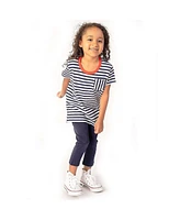 Mightly Toddler Girls 3pk Fair Trade Organic Cotton Extended Length Tees