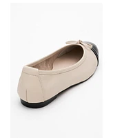 Rayne Cap Toe Leather Ballet Flats (Women)