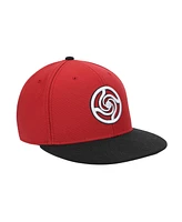 Jujutsu Kaisen Men's 3D Embroidered School Emblem Red & Black Snapback Hat