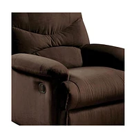 35" Chocolate Microfiber Recliner