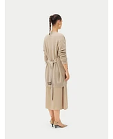 Gobi Cashmere Women's Self-Belt Cashmere Cardigan