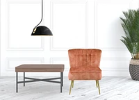 Modern Solid Color Slipper Chair – Stylish Accent Seating