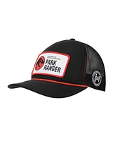 Jurassic Park Men's Park Ranger Badge Trucker Black Hat