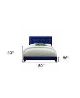 Standard Bed Upholstered With Nailhead Trim And With Headboard