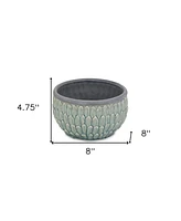 Tone-On-Tone Ceramic Round Planter – Stylish Pot for Indoor & Outdoor Plants