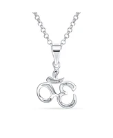 Bling Jewelry Yoga Aum Om Symbol Pendant Necklace in Sterling Silver 18 Inch Chain