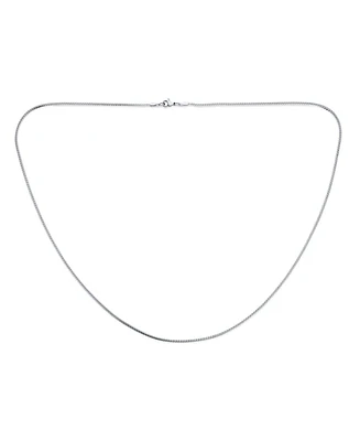 Bling Jewelry 1.5MM Yellow Gold Plated Silver Tone Stainless Steel Flat Serpentine Chain Necklace