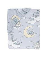 Lambs & Ivy Baby Disney Cozy Friends Winnie the Pooh Gray Fitted Crib Sheet