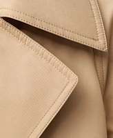 Mango Women's Long Oversized Cotton Trench Coat
