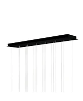 Cwi Lighting 48" Metal Dragonswatch Integrated Led Chandelier